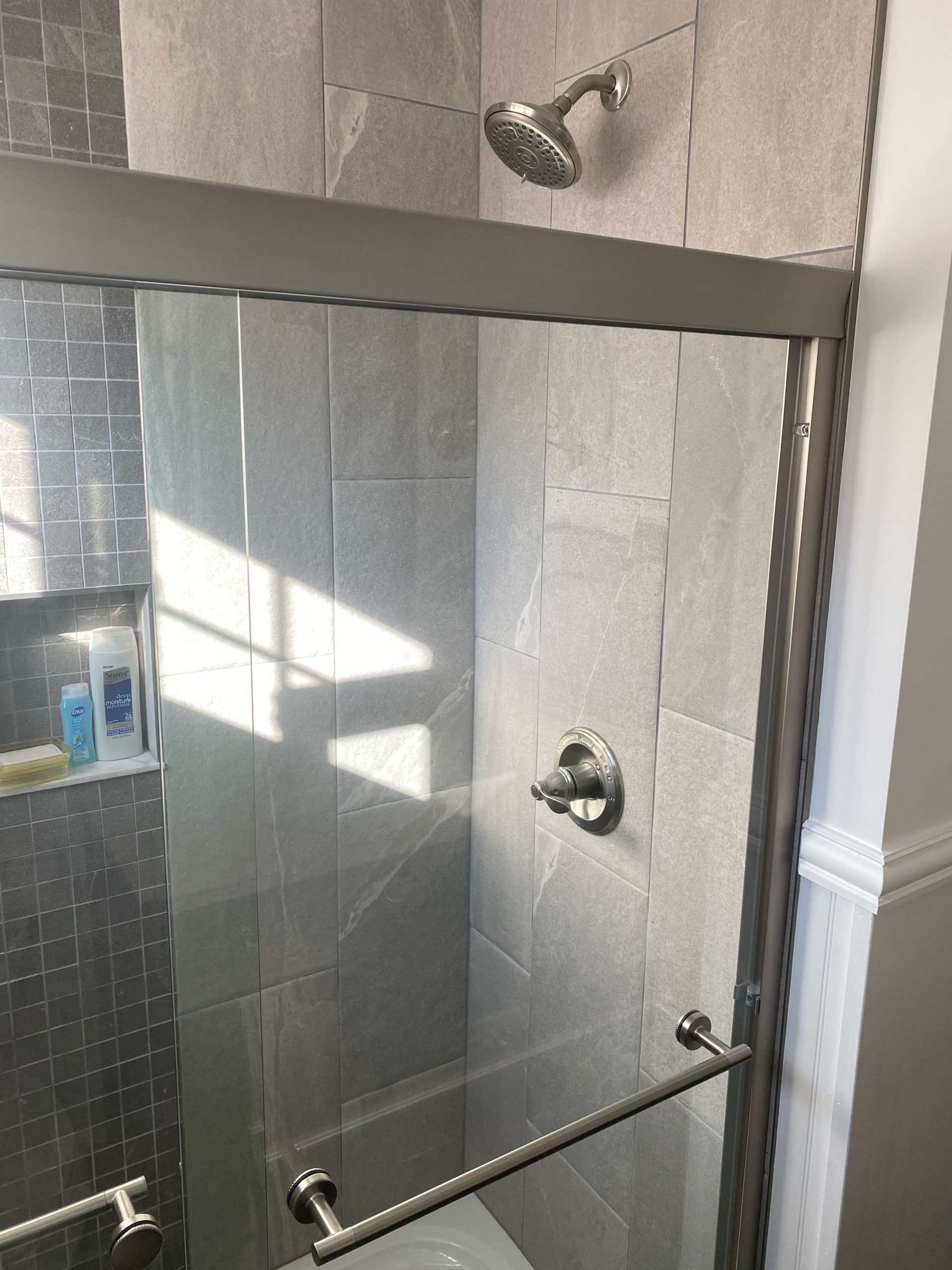 A remodeled shower